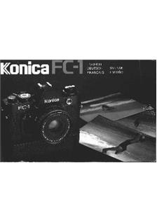 Konica FC 1 manual. Camera Instructions.