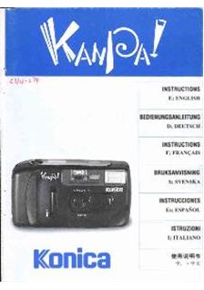 Konica Kanpai manual. Camera Instructions.