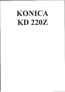 Konica KD 220 Z manual. Camera Instructions.