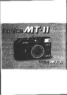 Konica MT 11 manual. Camera Instructions.