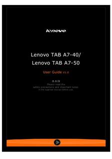 Lenovo A7-40 manual. Camera Instructions.