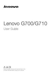 Lenovo G 700 manual. Camera Instructions.