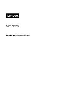 Lenovo N 22 Chromebook manual. Camera Instructions.