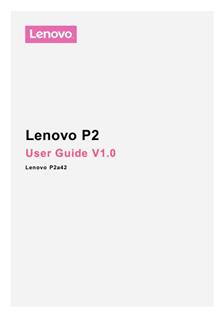 Lenovo P2a42 manual. Camera Instructions.