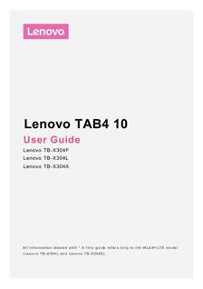 Lenovo Yoga Tab 4 10 manual. Camera Instructions.