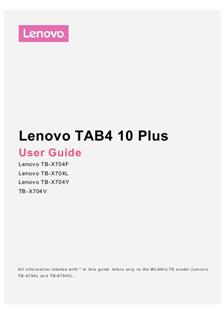 Lenovo Tab 4 10 Plus manual. Camera Instructions.