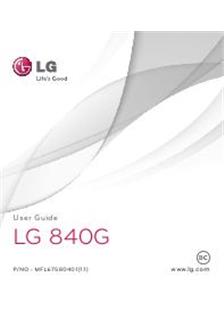 LG 840 G manual. Camera Instructions.