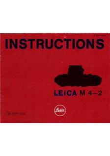 Leica M 4-2 manual. Camera Instructions.