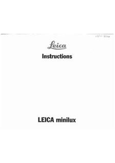 Leica Minilux manual. Camera Instructions.