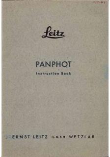 Leica Panphot manual. Camera Instructions.