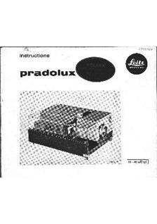 Leica Pradolux manual. Camera Instructions.