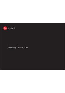 Leica T manual. Camera Instructions.