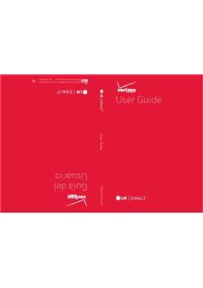 LG Exalt manual. Camera Instructions.