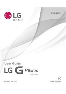 LG G Pad V400 manual. Camera Instructions.