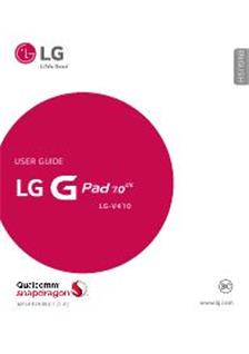 LG G Pad LTE 7.0 manual. Camera Instructions.