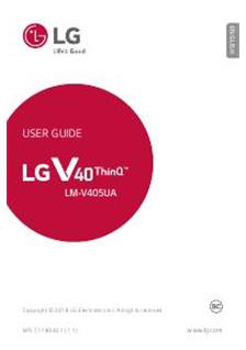 LG V40 Thin Q manual. Camera Instructions.
