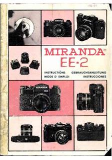 Miranda EE 2 manual. Camera Instructions.