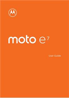 Motorola Moto E7 manual. Camera Instructions.