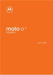 Motorola E7i Power manual. Camera Instructions.