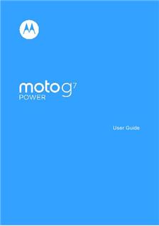 Motorola Moto G7 Power manual. Camera Instructions.