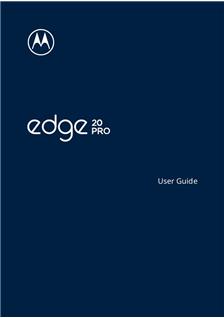 Motorola Edge 20 Pro manual. Camera Instructions.