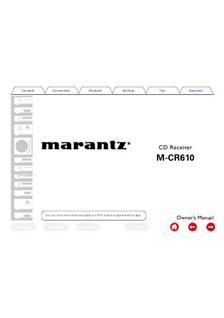 Marantz M-CR610 manual. Camera Instructions.