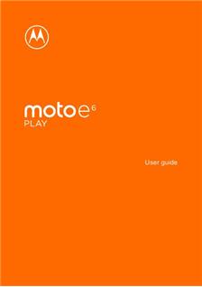 Motorola Moto E6 Play manual. Camera Instructions.