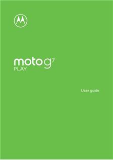 Motorola Moto G7 Play manual. Camera Instructions.
