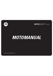 Motorola Ming A1200 manual. Camera Instructions.