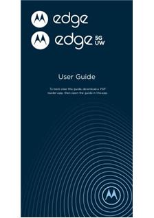 Motorola Edge 5G UW manual. Camera Instructions.