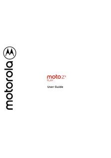 Motorola Moto Z3 Play manual. Camera Instructions.