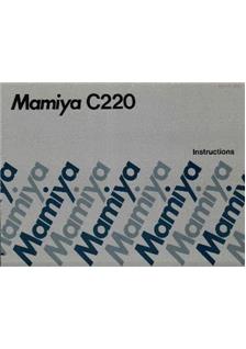Mamiya C 220 manual. Camera Instructions.