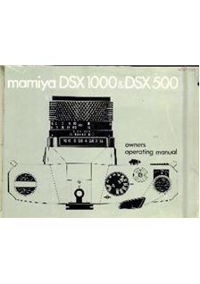 Mamiya DSX 1000 manual. Camera Instructions.