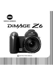 Minolta Dimage Z 6 manual. Camera Instructions.