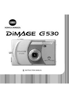 Minolta Dimage G 530 manual. Camera Instructions.