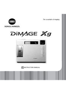 Minolta Dimage XG manual. Camera Instructions.