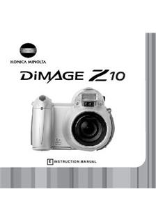 Minolta Dimage Z 10 manual. Camera Instructions.