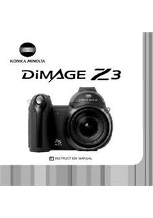 Minolta Dimage Z 3 manual. Camera Instructions.