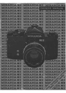 Miranda RE 2 manual. Camera Instructions.