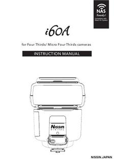 Nissin i60A manual. Camera Instructions.