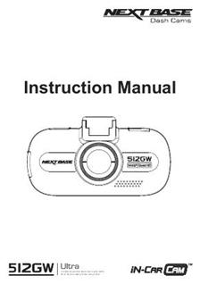 NextBase 512GW Ultra manual. Camera Instructions.