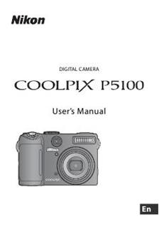 Nikon Coolpix P5100 manual. Camera Instructions.