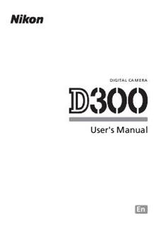 Nikon D300 manual. Camera Instructions.