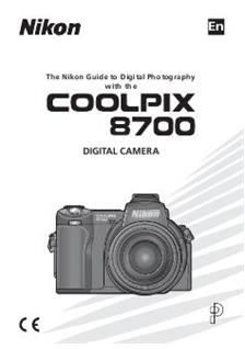 Nikon Coolpix 8700 manual. Camera Instructions.