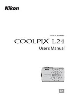 Nikon Coolpix L24 Printed Manual