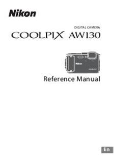 Nikon Coolpix AW130 manual. Camera Instructions.