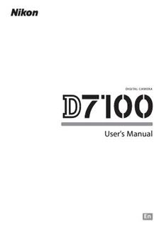 Nikon D7100 manual. Camera Instructions.