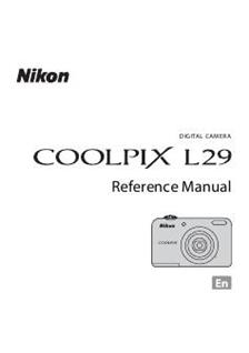 Nikon Coolpix L29 manual. Camera Instructions.