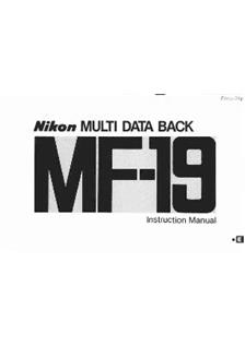 Nikon Backs - all manual. Camera Instructions.