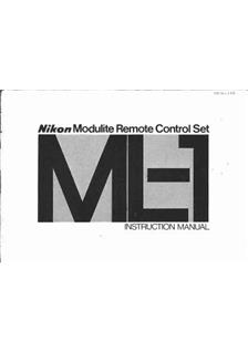 Nikon ML 1 manual. Camera Instructions.